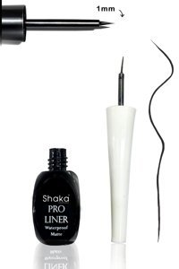 Shaka Pro Suya Dayanıklı Parlak Siyah Kalıcı İnce Uçlu Likit Eyeliner