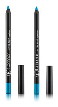 Flormar Ultra Suya Dayanıklı Mat Mavi Kalın Uçlu Kalem Eyeliner 2 Adet