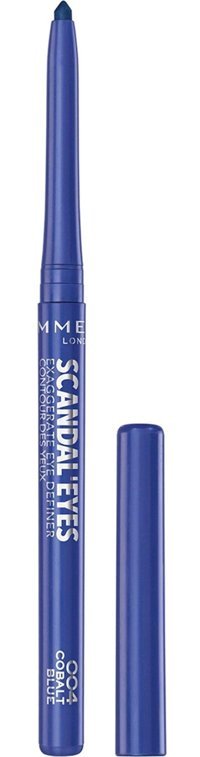 Rimmel London Exaggerate No:004 Suya Dayanıklı Mat Kobalt Mavisi Kalıcı Kalın Uçlu Kalem Eyeliner