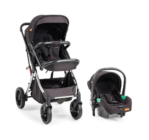 Baby2go Lotus 2440 Katlanabilir Travel Sistem Bebek Arabası Siyah