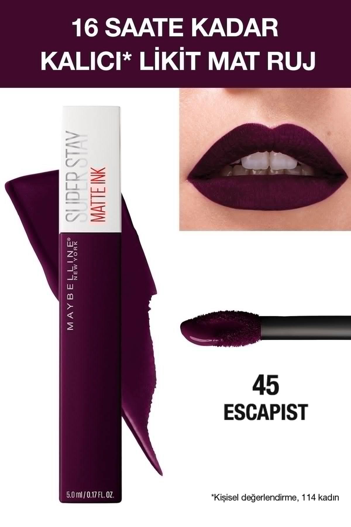 L'Oréal Paris 45 Escapist Kalıcı Mat Likit Lipstick Ruj