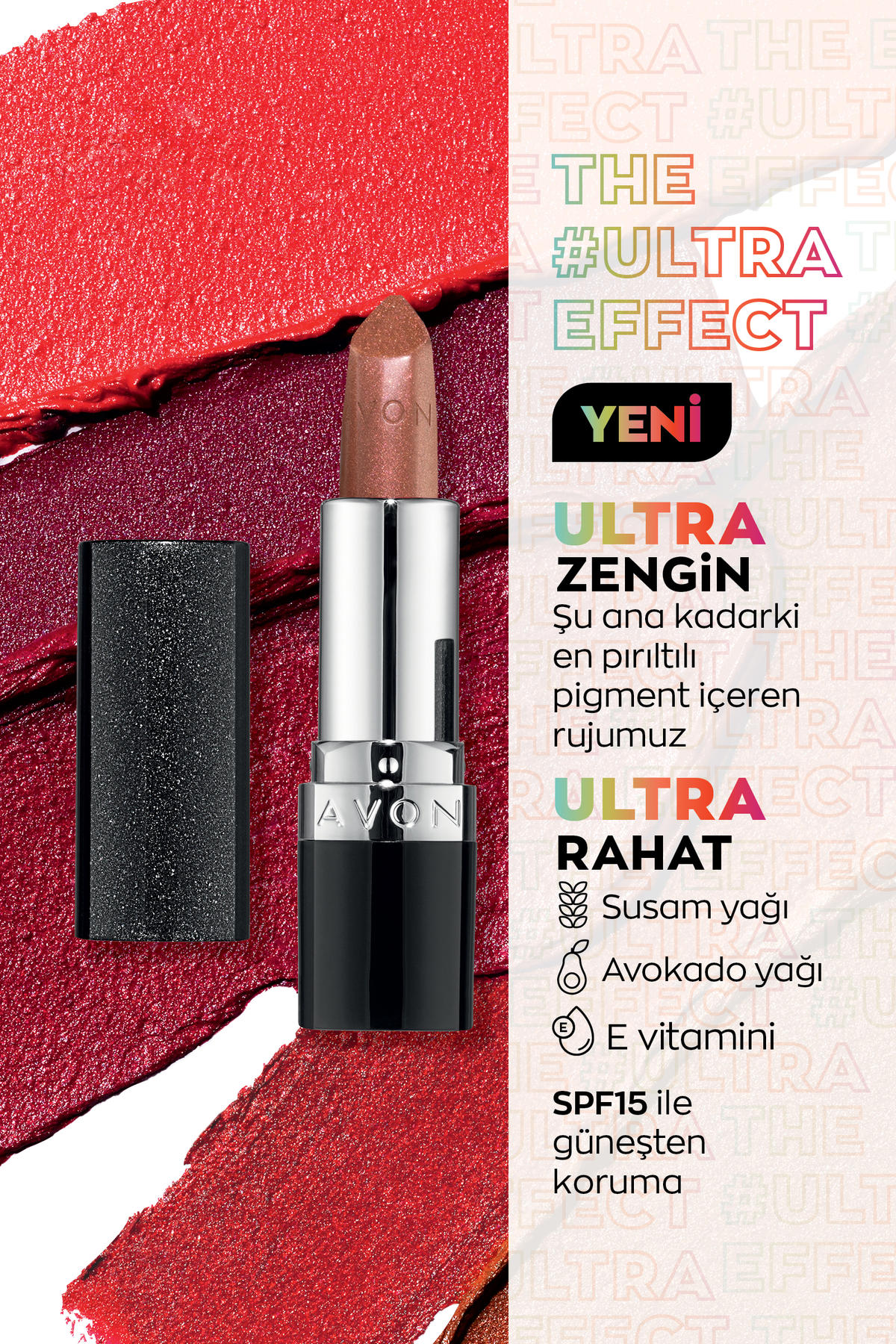 Avon Bronze Glow Parlak Krem Lipstick Ruj