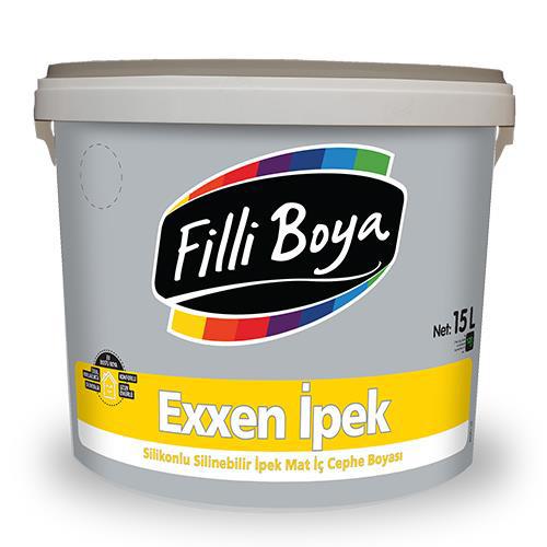 Filli Boya Exxen İpek Silikonlu Mat İç Cephe Boyası 15 lt Pudra Kahve