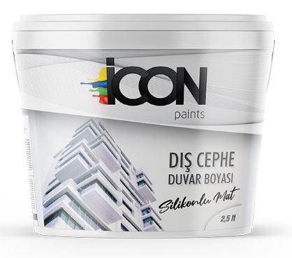 İcon Paints Silikonlu Dış Cephe Boyası 2.5 lt Beyaz