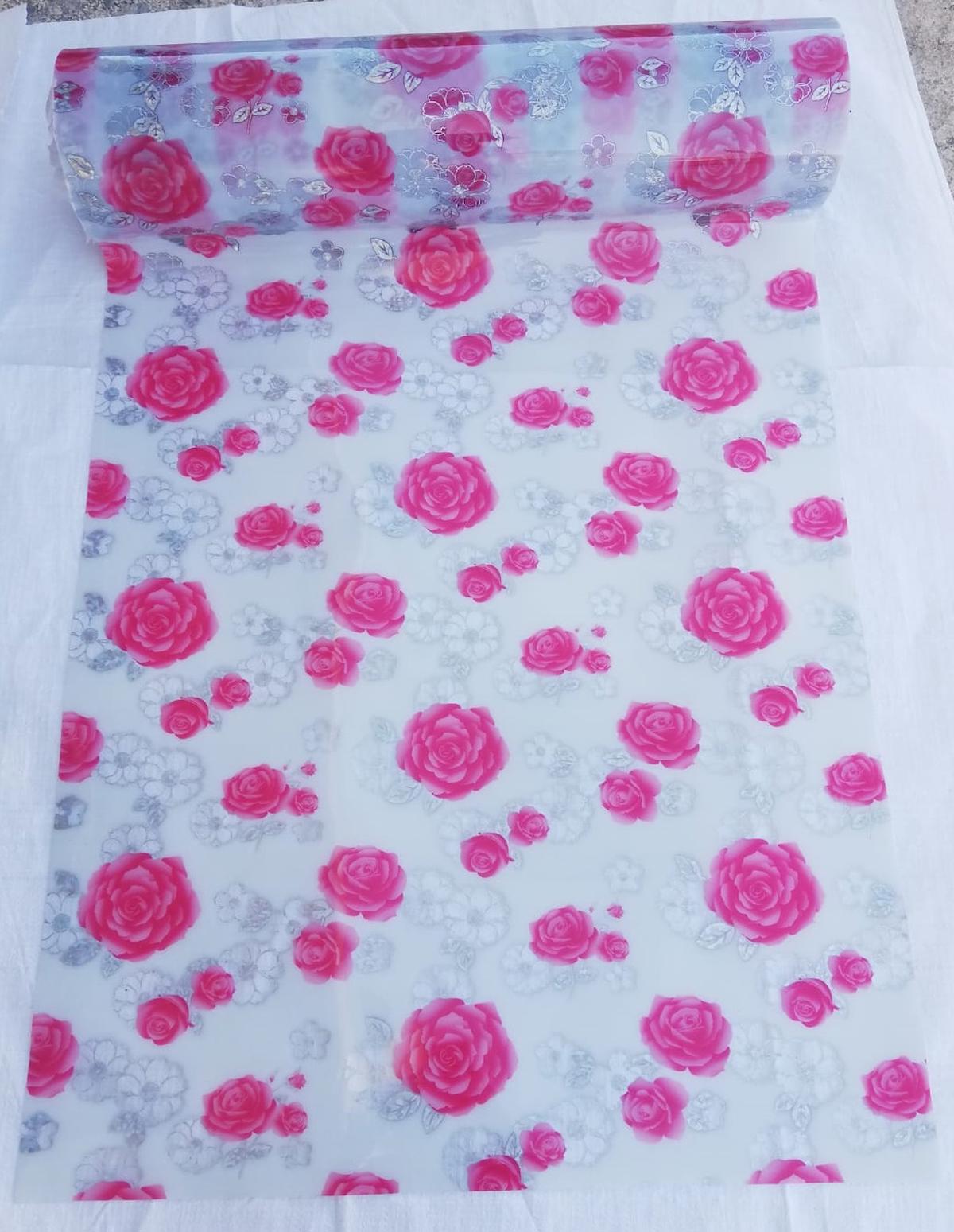 Polset PVC 100 x 170 cm Dikdörtgen Şeffaf Masa Örtüsü Pembe