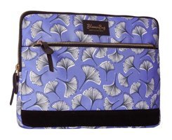 Bloominbag 13-14 inç Deri Su Geçirmez Laptop El Çantası Mor