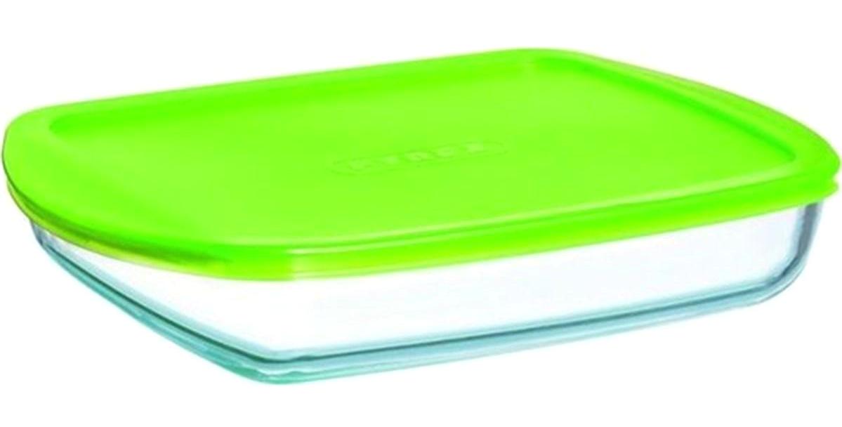 Pyrex 2 Parça Dikdörtgen Cam Saklama Kabı 1.6 lt