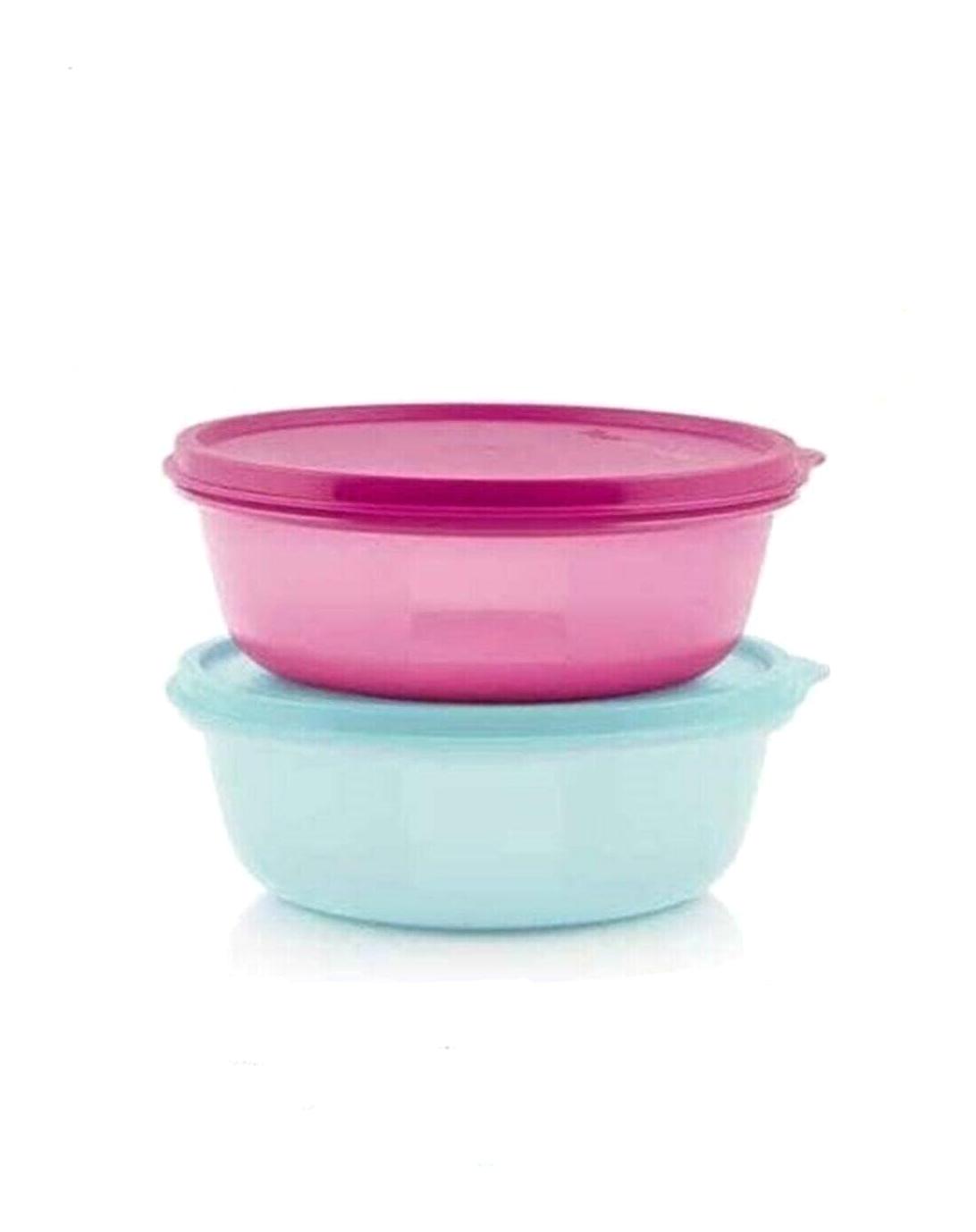 Tupperware 4 Parça Yuvarlak Plastik Saklama Kabı 600 ml