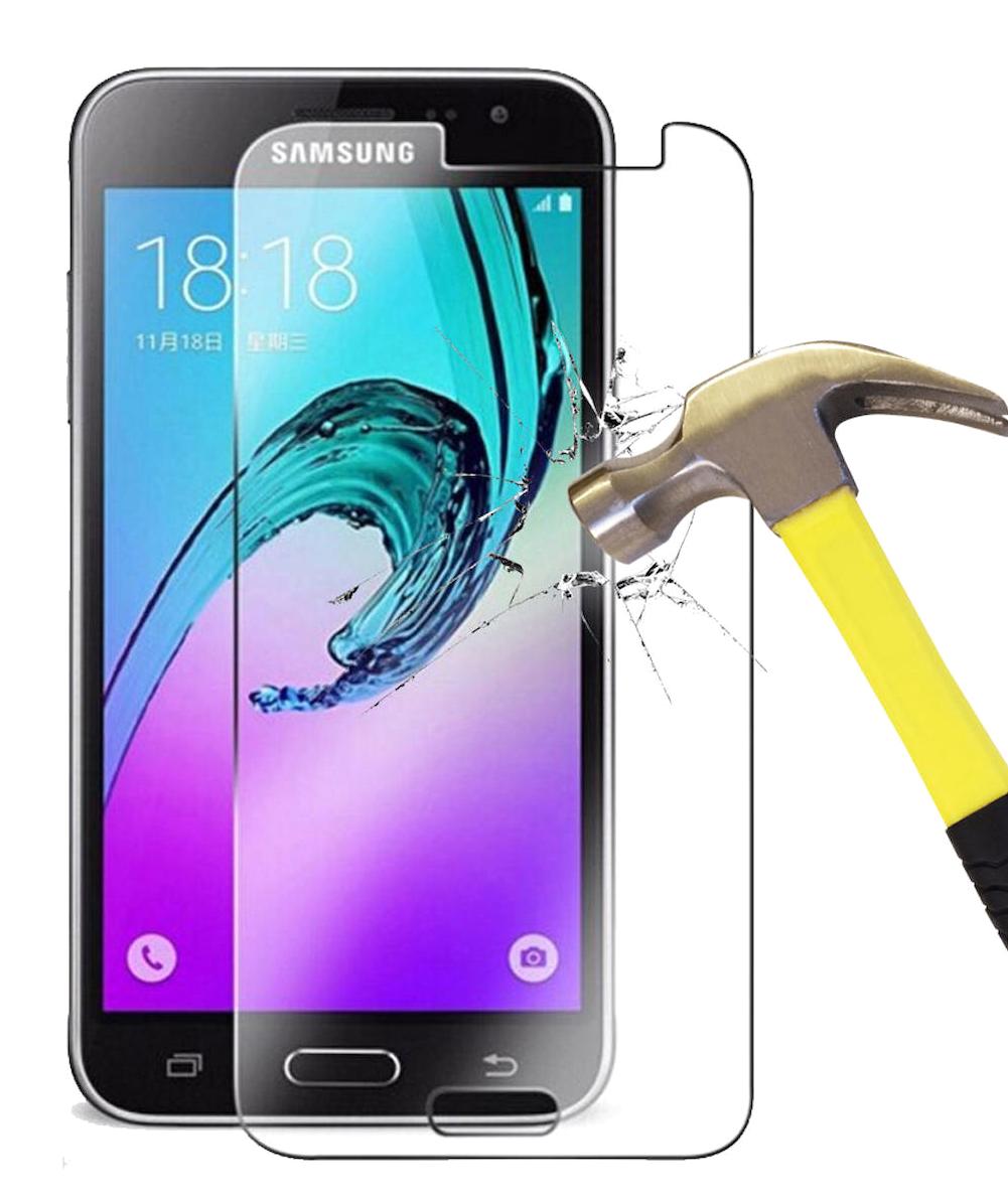 Smart Tech Samsung Galaxy J3 2016 Kırılmaz Temperli Cam Parlak Ekran Koruyucu