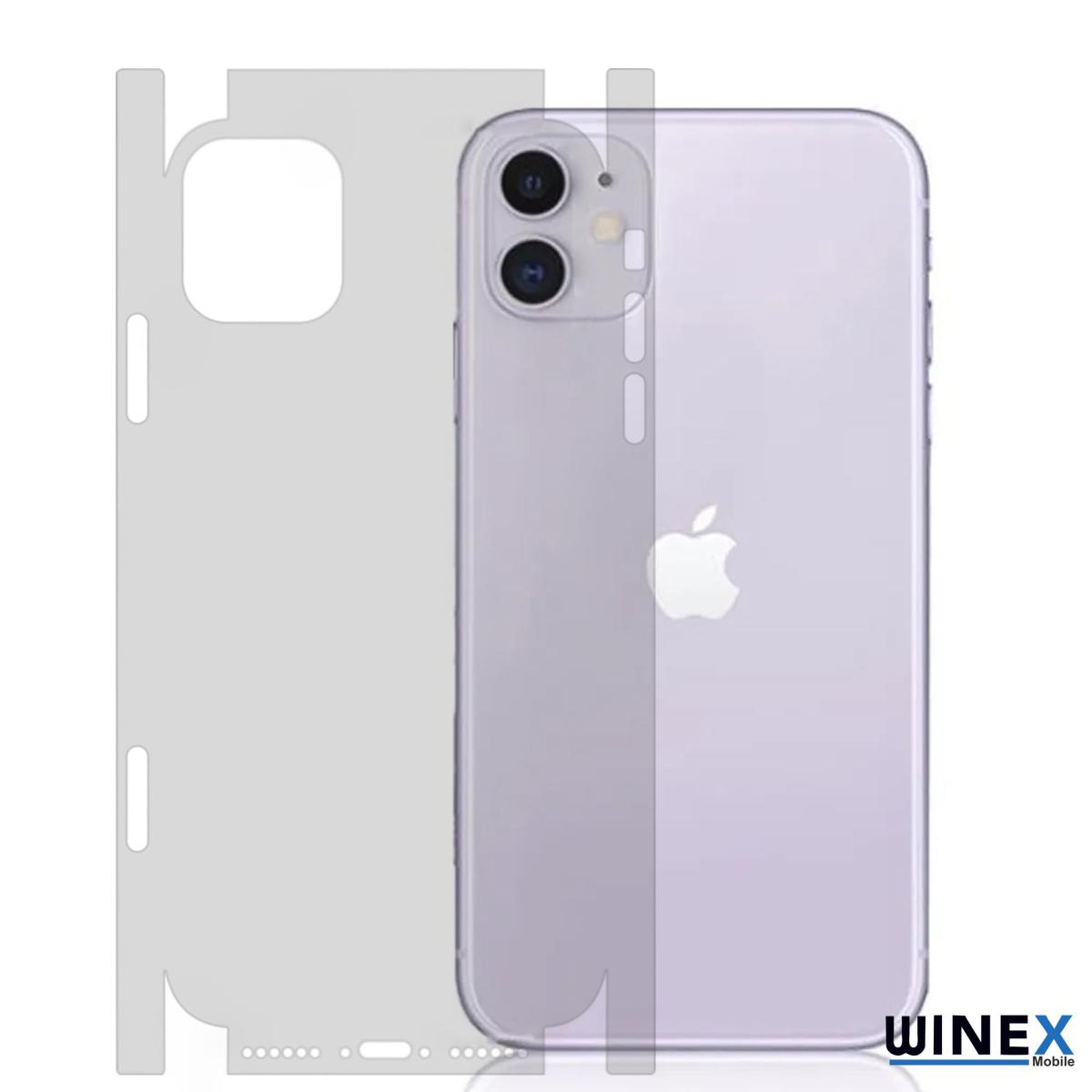 Winex iPhone XS Ön-Arka Komple Mat Darbe Emici HD Koruyucu