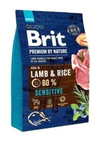 Brit By Nature Sensitive Kuzu Etli-Pirinçli Yetişkin Kuru Köpek Maması 3 kg