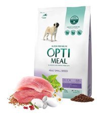 Optimeal Ördekli-Pirinçli Yetişkin Kuru Köpek Maması 4 kg