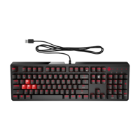 Hp 6YW75AA Q RGB Brown Cherry Switch Kablolu Siyah Mekanik Gaming Klavye