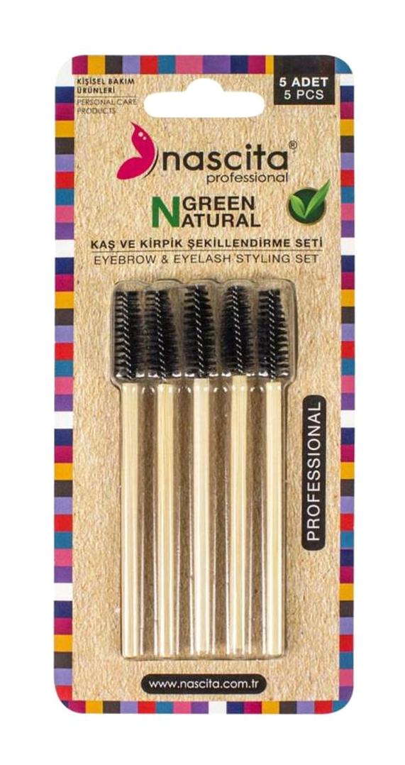 Nascita Green Natural 08 Bambu Maskara Fırçası Seti