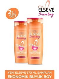 L'Oréal Paris Elseve Dream Long Uzun Ve Yıpranmış Saçlar İçin Onarıcı Bakım Şampuanı 2x670 ml