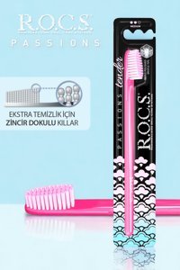 Rocs Passions Tender Medium Diş Fırçası Pembe