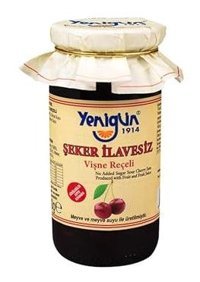 Yenigün Şeker İlavesiz Vişne Reçeli 290 gr