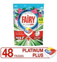 Fairy Platinum Plus Yaza Özel Tablet Bulaşık Makinesi Deterjanı 48 Adet