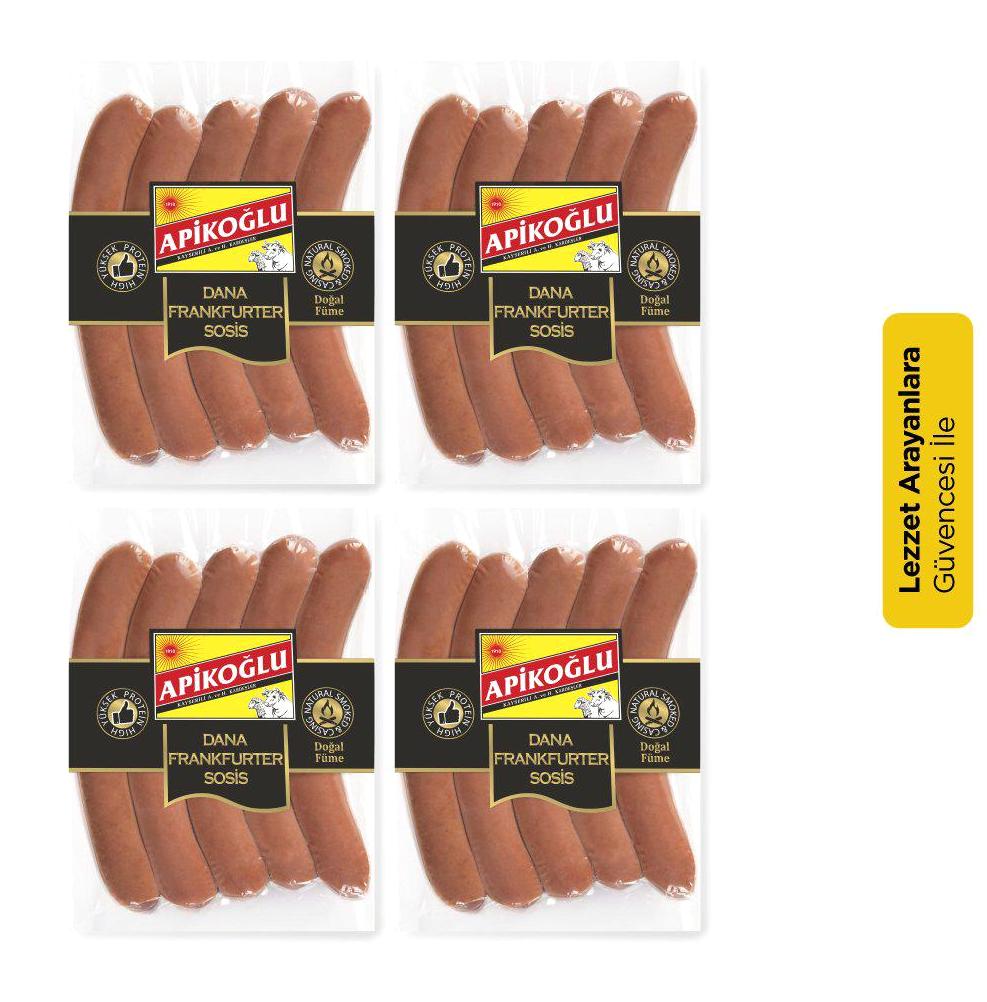 Apikoğlu Dana Frankfurter Uzun Sosis 4x230 gr