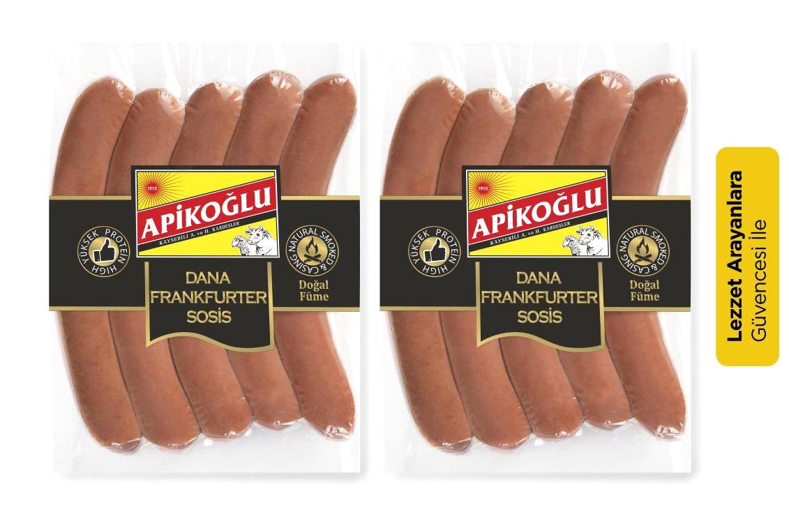 Apikoğlu Dana Frankfurter Uzun Sosis 2x230 gr