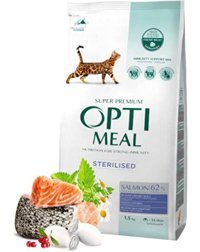 Optimeal Somonlu Kısırlaştırılmış Yetişkin Kuru Kedi Maması 1.5 kg