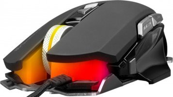 Rampage RM-607 Heady RGB Yatay Makrolu Kablolu Siyah Optik Gaming Mouse