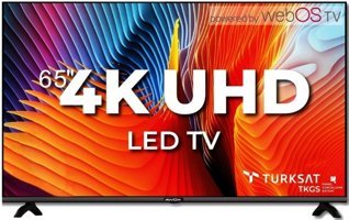 Awox 65A6500USWN 65 inç 4K Ultra HD 164 Ekran Çerçevesiz Flat Uydu Alıcılı Smart Led Webos Televizyon