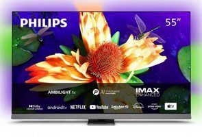 Philips 55OLED807 55 inç 4K Ultra HD 139 Ekran Amblight Çerçevesiz Flat Uydu Alıcılı Smart Oled Android Televizyon