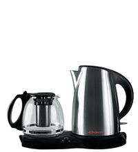 Conti CK-210 Easy Tea Cam Demlikli 2250 W Çelik Gövdeli İnox Retro Çay Makinesi