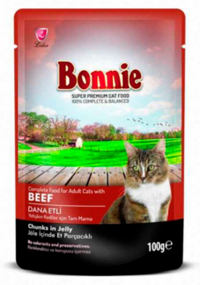 Bonnie Dana Pouch Jelly Dana Etli Jöleli Yetişkin Yaş Kedi Maması 100 gr