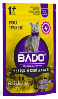 Bado Tavuklu Yetişkin Yaş Kedi Maması 85 gr