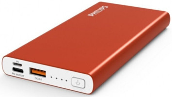 Philips DLP6733 10000 mAh Hızlı Şarj USB & Type C Çoklu Kablolu Powerbank Turuncu