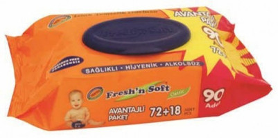 Fresh'n Soft Classic Antibakteriyel 90 Yaprak Islak Mendil