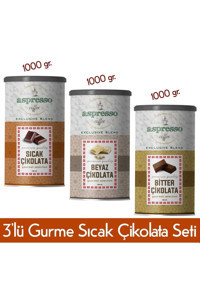 Aspresso Sıcak Çikolata 1 kg 3'lü