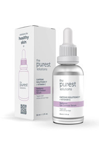 The Purest Solutions Caffeine 5% + Vitamin C Aydınlatıcı Kırışıklık Karşıtı Göz Altı Torba Karşıtı Gece Gündüz Serumu 30 ml