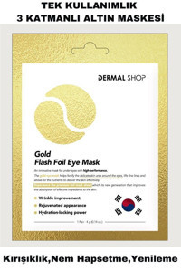 Dermal Gold Flash Foil Kolajenli Göz Altı Kağıt Maske 2 Adet