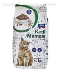 Aro Kuzu Etli-Pirinç Yetişkin Kuru Kedi Maması 10 kg