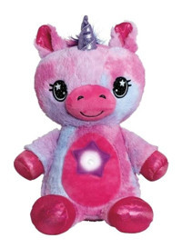 Jzcat Star Belly Işıklı Unicorn Oyuncak Pembe Peluş Oyuncak