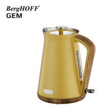 Berghoff Gem Natural Çelik 1.7 lt 2200 W Retro Sarı Kettle