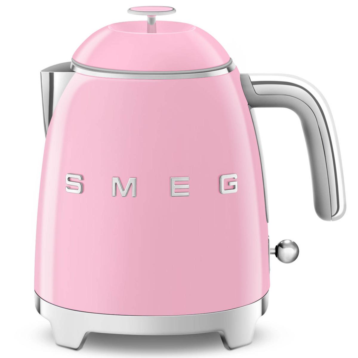 Smeg Pembe Çelik 800 ml 1400 W Retro Pembe Kettle