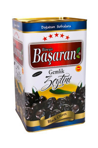 Başaran Gemlik Zeytinleri Salamura Siyah Zeytin Teneke 5 kg