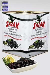 Sazak Siyah Zeytin Teneke 10 kg