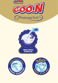 Goon Premium Soft 6 Numara Bantlı Bebek Bezi 42'li