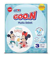 Goon Mutlu Bebek 3 Numara Bantlı Bebek Bezi 100'lü