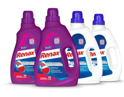 Renax Beyazlar ve Renkliler İçin Sıvı Deterjan 4x2.52 lt