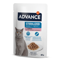 Advance Sterilised Yetişkin Kısırlaştırılmış Hindi Yaş Kedi Maması 85 gr