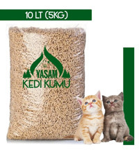 Yaşam Pelet %100 Doğal Kalın Taneli Pellet Kedi Kumu 10 lt