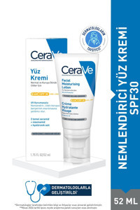 Cerave 50 Faktör İçin Nemlendirici Suya Dayanıklı Yüz ve Vücut Güneş Kremi 52 ml