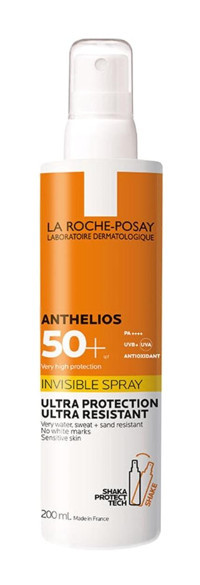 La Roche Posay Anthelios Invisible 50 Faktör İçin Leke Karşıtı Nemlendirici Yaşlanma Karşıtı Suya Dayanıklı Yüz ve Vücut Güneş Kremi 200 ml