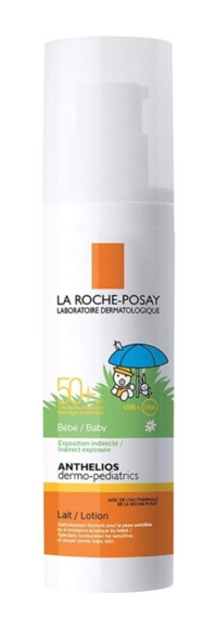 La Roche Posay Anthelios Lait Bebe 50 Faktör Hassas Ciltler İçin Nemlendirici Aydınlatıcı Suya Dayanıklı Yüz Güneş Kremi 50 ml